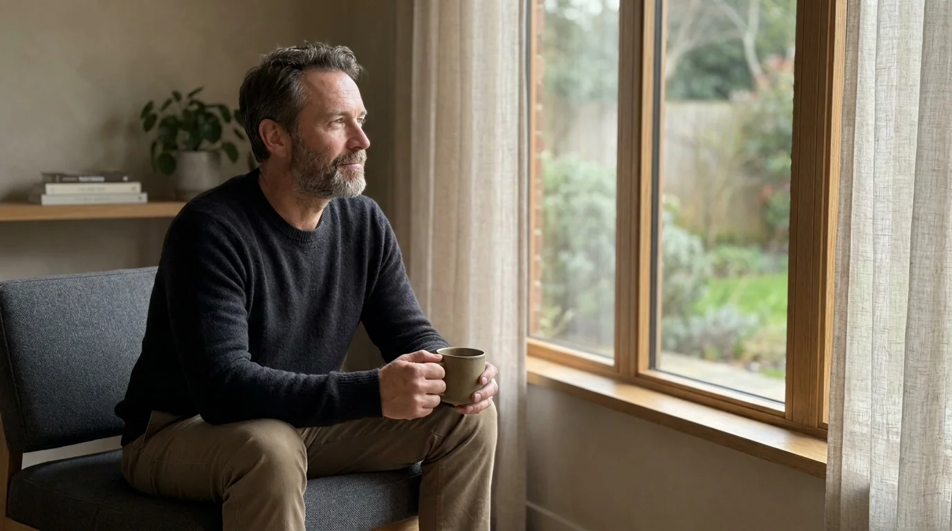 Man reflecting on lifestyle and wellness factors that can affect overall health